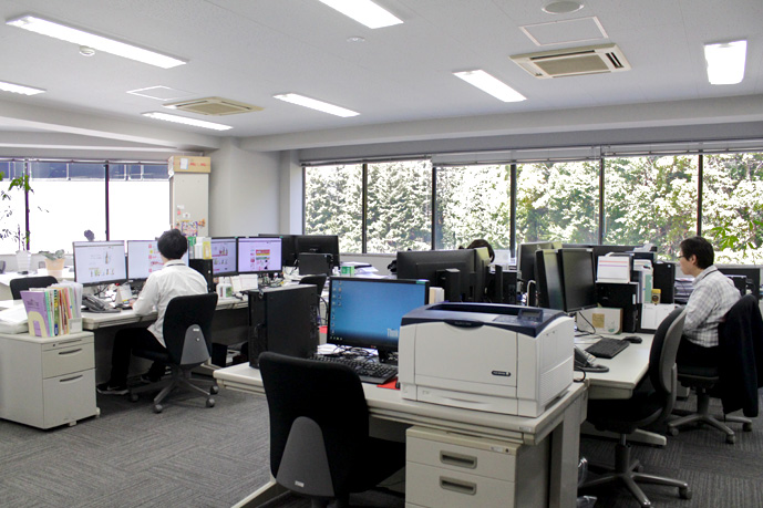 永田町にある東京オフィスの風景。